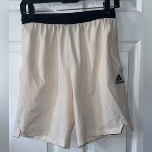 Adidas Men's Off-White Athletic Shorts